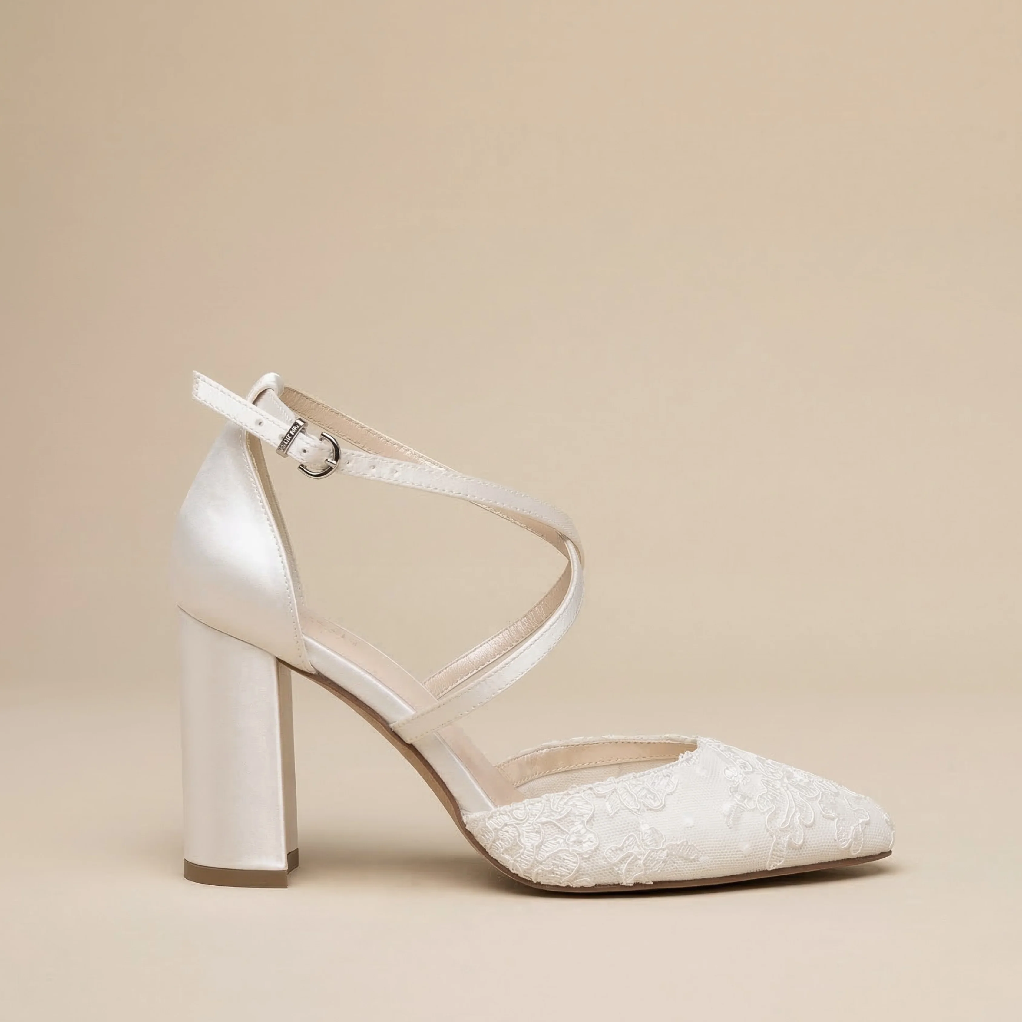 Brocade Wide Fit Wedding Heels