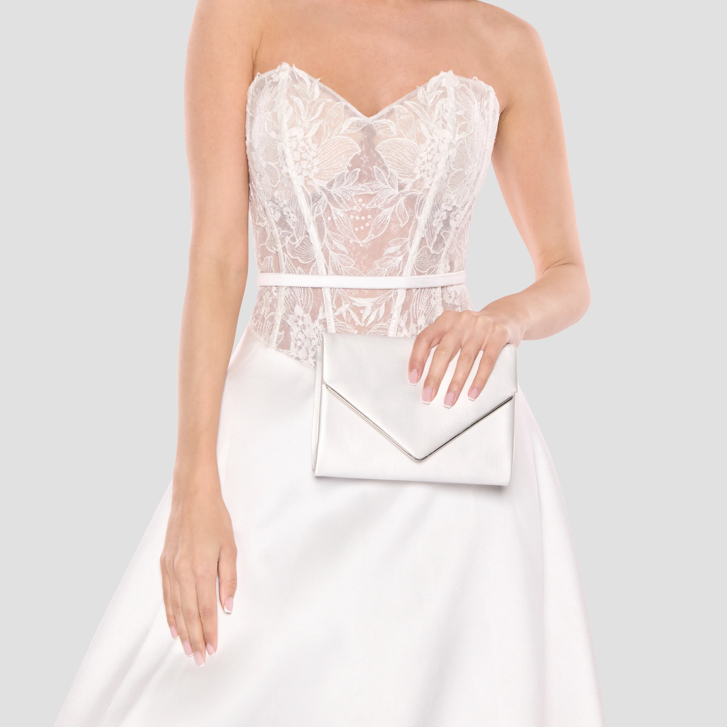 Dorothea Satin Clutch Bag - Image 5