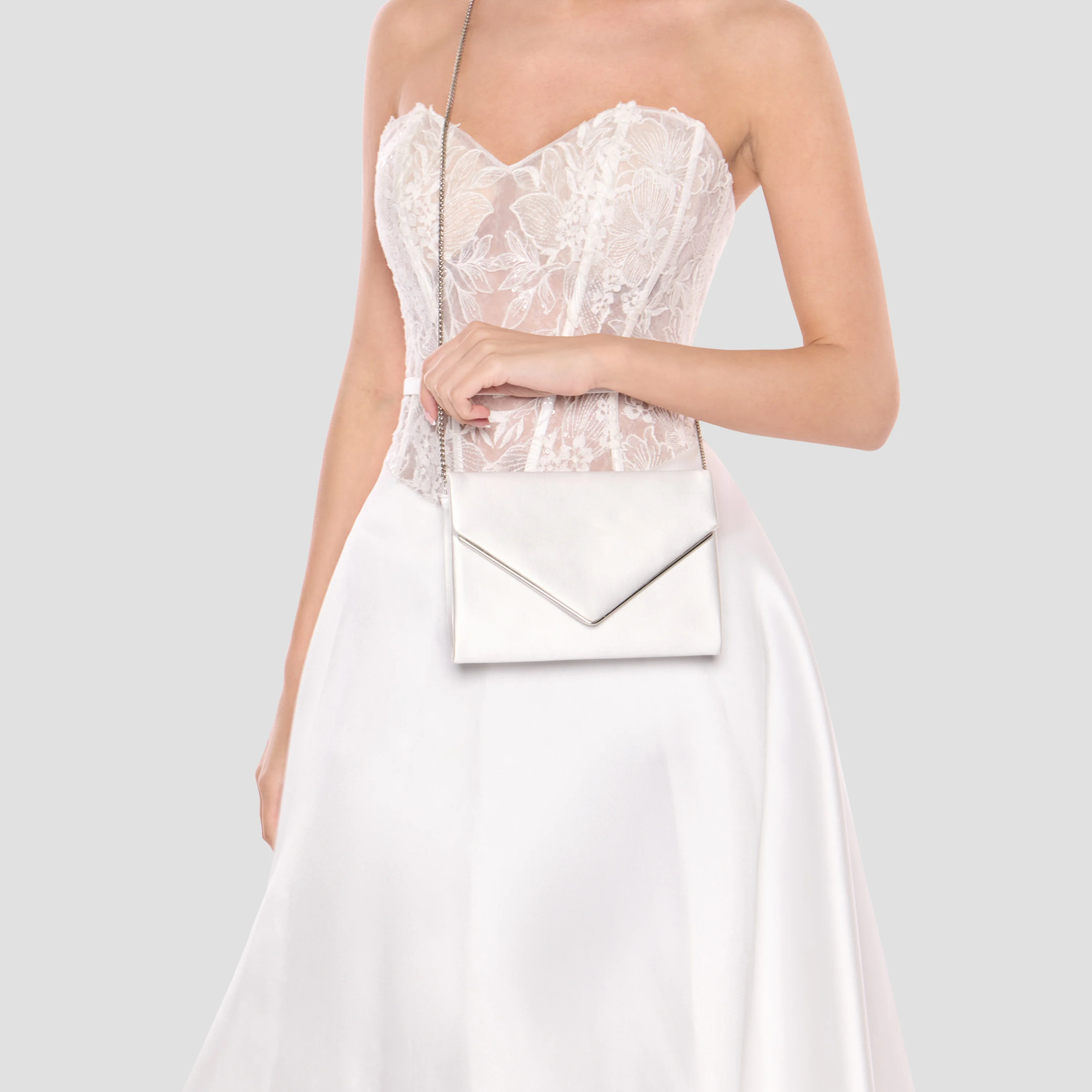 Dorothea Satin Clutch Bag - Image 6