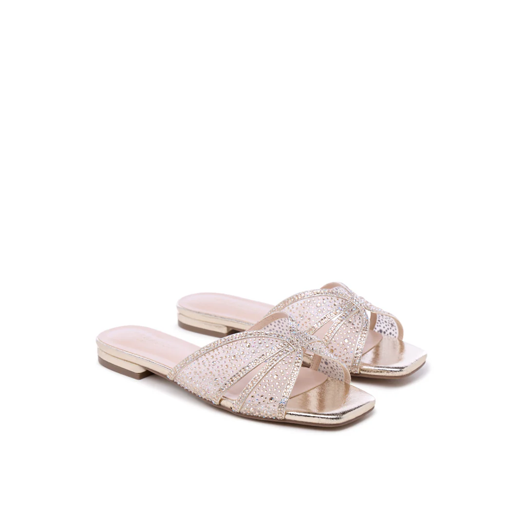 Soleil Wide Fit Diamante Sandals - Image 6